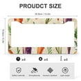 thumbnail image 3 of 2 Pack Cute Design Colored Carrots License Plate Cover Carrots Fresh Healthy Car Accessories Quality Aluminum Metal 2 Hole for Us Standard Vehicles, 3 of 6