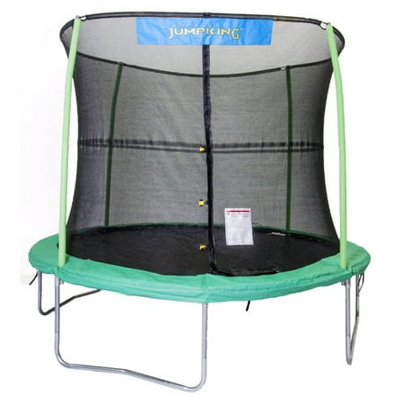 Jumpking 10-Foot Trampoline, with Safety Enclosure, Green