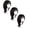 Black, variant on Curly Gradient Wig - Center Part Long Wavy Synthetic Wig, Fluffy Layered Hair Natural Look Heat Resistant Fiber Lace Front Style, Daily Wear Cosplay Wig, Halloween Christmas Gift