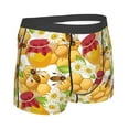 thumbnail image 3 of Disketp Bees Honeycomb Jars Of Honey Flowers Men'S Boxer Briefs,Soft And Breathable Cotton Underwear With Comfortflex Waistband, 3 of 9