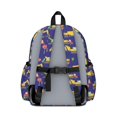 thumbnail image 3 of Excavator and Cloud Blue Pattern Cute School Backpack with Padded Back and Adjustable Shoulder Straps 13.4"x11"x4.7", 3 of 5