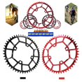thumbnail image 4 of Plato de bicicleta de aleación de aluminio de 40T a 52T, de un solo perno, estrecho y ancho, 104BCD, anticaída Rojo 52T, 4 of 8