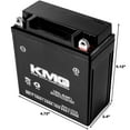 thumbnail image 2 of KMG 12 Volts 5Ah Replacement Battery Compatible with Suzuki DR650S 1990-1991, 2 of 3