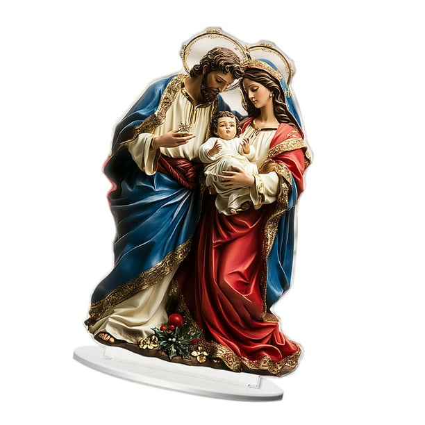 Adorno acrílico 2D con base, colección de adornos de mesa, letrero decorativo para Estilo A