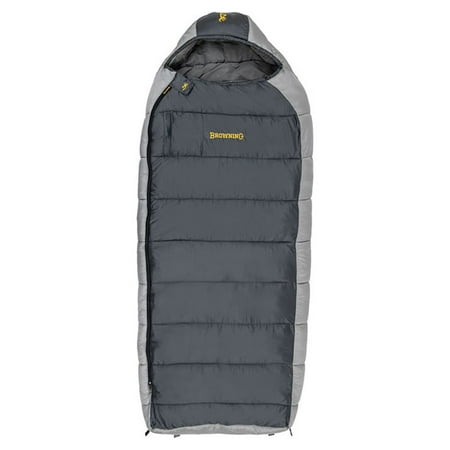 UPC: 0703438483581 | Browning Camping McKinley -30 Degrees Sleeping Bag Charcoal/Gray