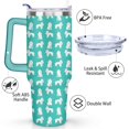 thumbnail image 3 of 40oz Dog Mom Tumbler - Leakproof Travel Coffee Mug with Handle - Cute Puppy Gift for Women Who Love Dogs - Double Wall Stainless, 3 of 7