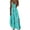 Cyan, variant on Lumento Beach Sun Dress for Womens Casual V Neck Loose Long Dress Tie Dye Flowy Pleated Dress Summer Holiday Maxi Dress