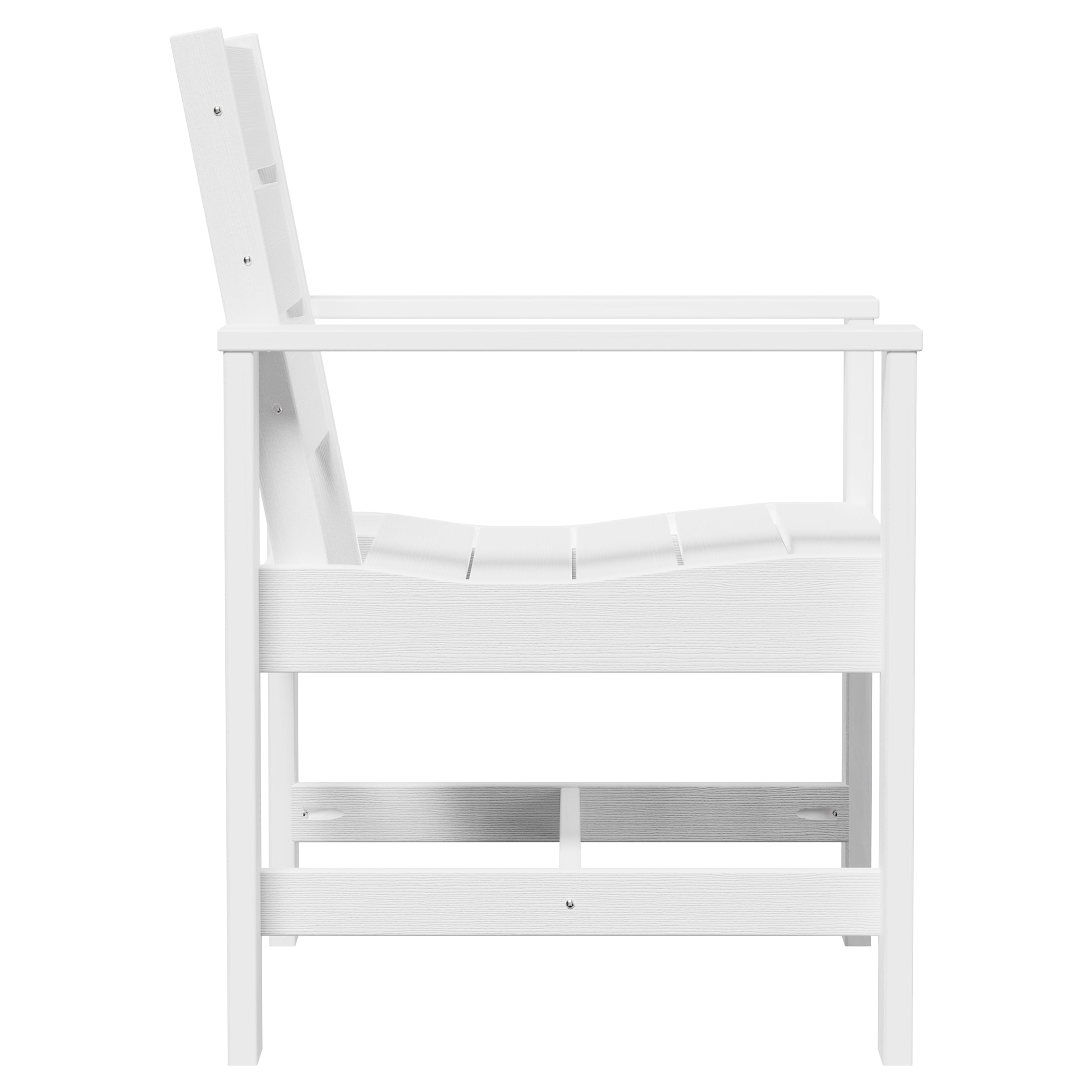Better Homes & Gardens Ezra Outdoor HDPE Dining Chair 2-Pack, White