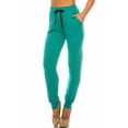 thumbnail image 2 of World of Leggings Buttery Smooth Solid Basic Jade Joggers - Jade Medium, 2 of 2