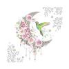 Cuadros Decorativos 5D diamante pintura Luna flor pájaro completo redondo taladro DIY manualidades decoración del hogar regalo Ehuebsd Nuevos Originales