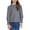 Gray, variant on Ltctricy Girls' Long Sleeve Shirts Fashion Crew Neck Pleated Front Dressy Casual Blouses 4-14 Y Tunic Tops