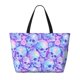 thumbnail image 2 of Fotbe Blue Skull Daisy Bolsa de Viaje para Playa - Resistente al Agua, Bolsa Tote de Gran Capacidad y Ligera con 7 Bolsillos para Mujeres y Hombres, 2 of 7