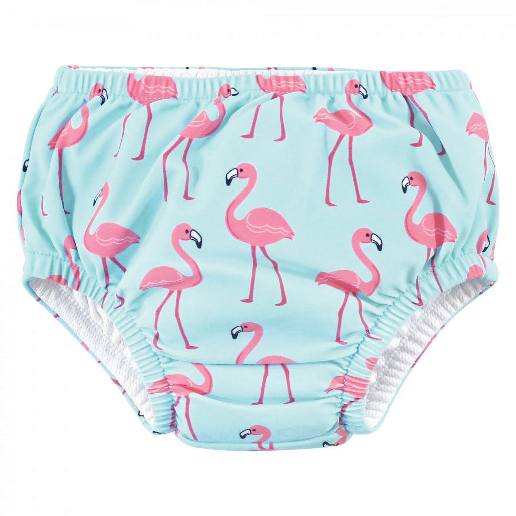 Hudson Baby Infant and Toddler Girl Swim Diapers, Flamingos, 4 Toddler