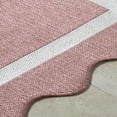 thumbnail image 5 of Hauteloom Varro Living Room, Bedroom Patio Outdoor Area Rug - Traditional - Dark Pink, Cream - 2'4" x 3'9", 5 of 6