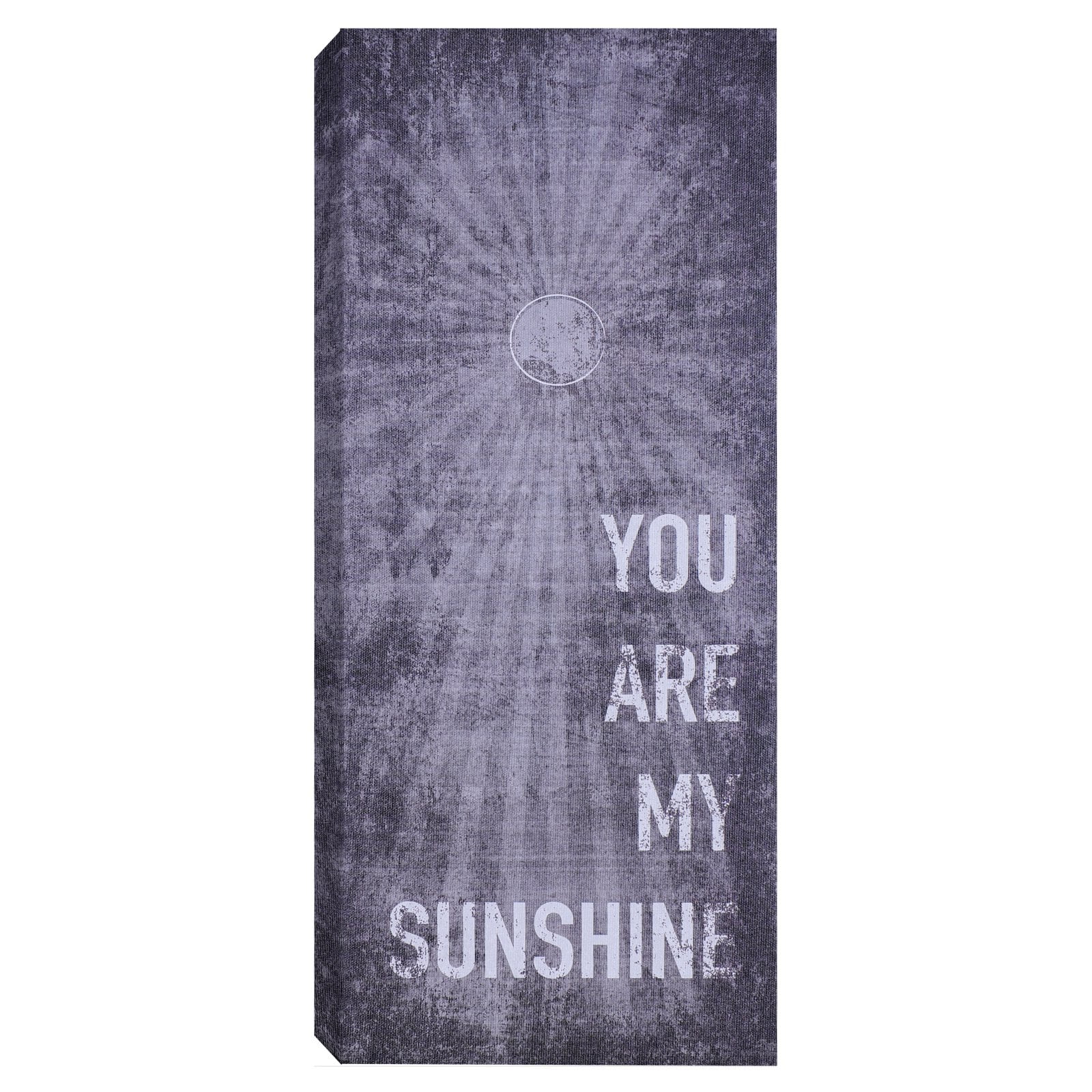Hobbitholeco Gray You Are My Sunshine Wall Art