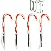 Candy Cane Pathway Markers 8-Pack Lights Christmas 8-pk -and- 100 Tree Ornament Hooks