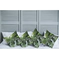thumbnail image 2 of Ambesonne Japanese Throw Pillow Cover 4 Pack, Style Garden, 18", Green White, 2 of 5