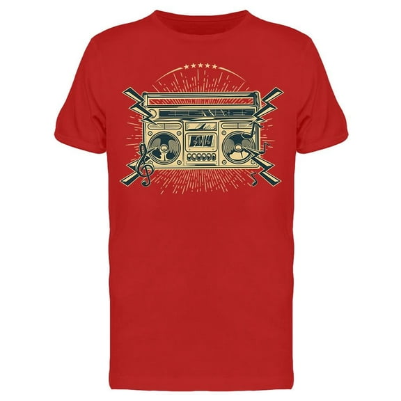 Funky Boom Box T-Shirt Men -Image by Shutterstock, Male x-Large