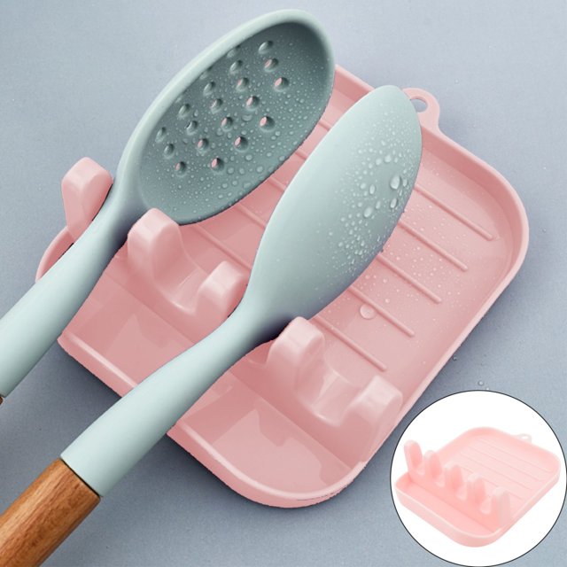 Yttmshdga Rack Multi Utensil Spoon Holder With Drip Pad Anti Slip And Heat Kitchen And Grill Spoon Holder Suitable For Spatulas Spoons Tongs Kitchen Small Tools And Cooking Accessories