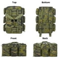 thumbnail image 4 of LuckySunDecorQZ 55L luggage bag with compartments and straps, suitable for men, large-sized sports and fitness luggage bag, suitable for weekend travel and camping(Camo Green), 4 of 15