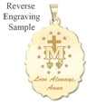 thumbnail image 4 of Picturesongold.Com Miraculous Medal Scalloped Round Color - 2/3 x 2/3 inch - Solid Sterling Silver, 4 of 4