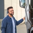 thumbnail image 4 of BlueParrott B250-XTS Wireless Bluetooth Mono Headset with 91% Noise Cancellation Microphone & Lightweight Design, Blue, 4 of 9