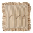 thumbnail image 3 of VHC Brands Dorset, Farmhouse Euro Sham, Ticking Stripe, Gold Creme, 26x27, 3 of 6