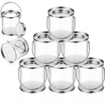 thumbnail image 2 of Paint Bucket Clear Bucket with Metal Lids and Handle Decorative Clear Plastic Bucket Storage Clear Paint Can 16 Pack, 2 of 8