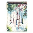 thumbnail image 2 of WOBOGO Wind Chimes Notebook College Horizontal Grid Paper Ink Spill Resistant Water Resistant Cover 8.3x5.7x0.4in, 2 of 8