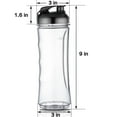 thumbnail image 3 of La Reveuse 18 oz BPA Free Portable Sports Bottle Cup with Travel Lid Fits La Reveuse 300w Blender, 3 of 5