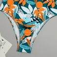 thumbnail image 6 of Fengqque Women's Sexy Print Halter Split Three-Piece High Waist Beachwear Set, 6 of 9