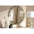 thumbnail image 2 of Baxton Studio RXW-6175 Luiza Moderne & Contemporain Argent Fini Pétale Rond Feuille Accent Miroir Mural, 2 of 2