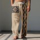 thumbnail image 1 of Pantalones largos para hombre, cintura elástica, transpirables, cómodos, suaves, informales, de playa, de poliéster., 1 of 5