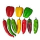thumbnail image 1 of 10 chiles artificiales de imitación para decoración de mesa, escaparate, escaparate, manualidades realistas, accesorios fotográficos de verduras falsas, decoración del hogar (estilo mixto), 1 of 5