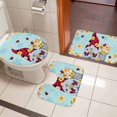 thumbnail image 4 of Aqua Gnomes Daisy Bath Mat 3 Piece Bathroom Rug Set, Pastoral Country Garden Floral Non Slip Bath Rug Contour Mat and Toilet Lid Cover, Absorbent Shower Mats Soft Bath Rugs and Mats Sets, 4 of 8