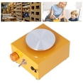 thumbnail image 1 of Mini Pottery Wheel, Mini Pottery Wheel Machine Rustproof Turntable Yellow Small Miniature Sculpting Wheel  For School Teaching, 1 of 8