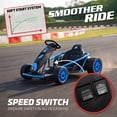 thumbnail image 4 of VOLTZ TOYS 24V Drift Go Kart for Kids, High-Speed Outdoor Electric Racer with Upgraded Dual 775 Motors, 13 km/h Motorized Ride-On Toy with Racing Seat Belt, Blue, 4 of 8