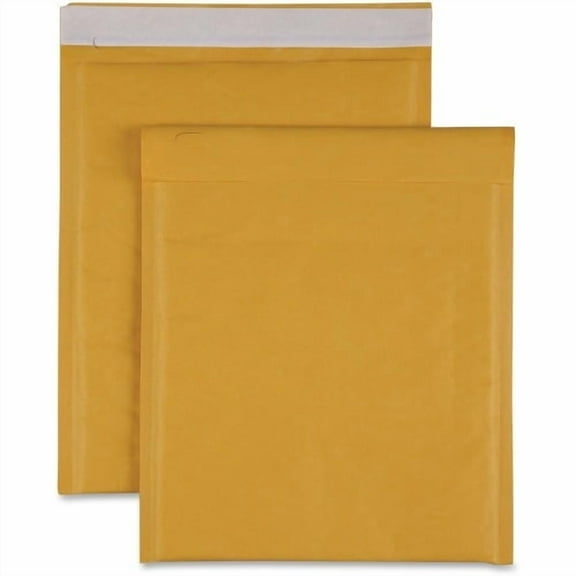 Sparco Size 2 Bubble Cushioned Mailers Bubble - #2 - 8 1/2" Width x 12" Length - Self-sealing - Kraft - 100 / Carton - Kraft