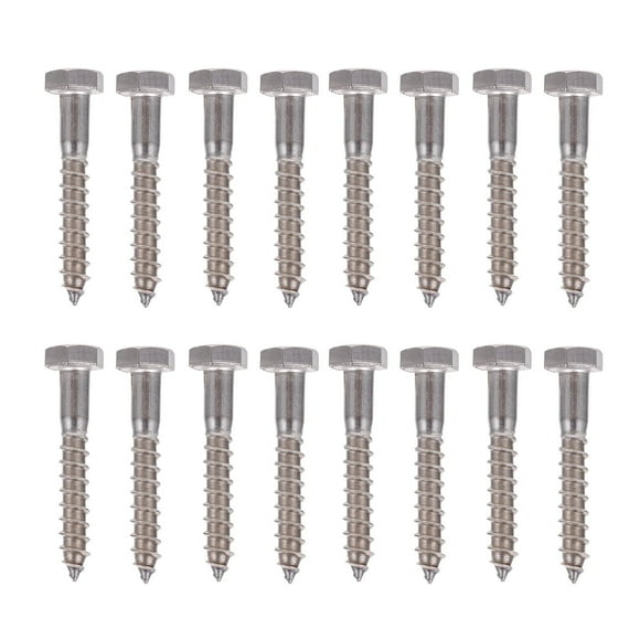 EcoNesxp 40 25pcs stainless steel hexagon square head bolts screws self tapping bolts*40