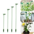 thumbnail image 1 of Support Frame 10 Pack Green Plant Support Stakes with Adjustable Rings for Indoor Outdoor Garden Flowers Roses Orchids(17cm) Rkxzt, 1 of 9
