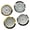Arab and Roman gold, variant on Set of 4 55mm Quartzs Clock Face Insert Inlaid with Arabic and Roman Numerals for Home and Office Clock Repair Decors