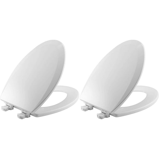 Bemis 1500ec 000 Wood Elongated Toilet Seat With Easy Clean Change Hinge Pack 2 Closed Front White Ty 0285668 By Visit The Com - Bemis Toilet Seat 1500ec 000