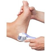 IGIA Free Plus Battery Operated Smooth Pumice Stone Roller for Wet & Dry Use Open toe shoes Ready and or Beach Ready Feet (1, White & Purple)