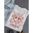 thumbnail image 3 of Aries Ram Emblem - Zodiac Art Design Graphic Women's T-shirt, 3 of 4