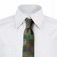 thumbnail image 2 of Geometric Necktie, Grunge Folk Rainbow, Dress Tie, 3.7", Multicolor, by Ambesonne, 2 of 3