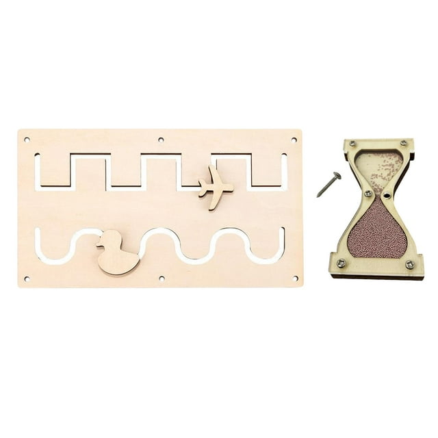 2 × tablero ocupado para pequeños, piezas de bricolaje, juguete de actividad, accesorios para tablero ocupado, juguetes educativos, tablero de actividades de material didáctico EstiloJ Hugo Junta de niños ocupados