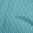 thumbnail image 1 of oneOone Georgette Viscose Dusty Teal Green Fabric Geometric Ogee Sewing Material Print Fabric by The Yard 42 Inch Wide, 1 of 4
