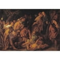 thumbnail image 2 of Jacob Jordaens 24x18 Black Ornate Framed Double Matted Museum Art Print Titled: The Betrayal and Arrest of Christ in Gethsemane (1608 - 1640), 2 of 5