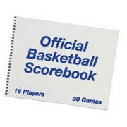 Martin Sports Basketball Scorebook - 30 Games & 16 Players per Team, All Stats & Scoring