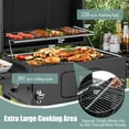 thumbnail image 5 of Costway Outdoor Charcoal Grill 391 sq.in. Cooking Area 2 Foldable Side Table BBQ Camping, 5 of 10